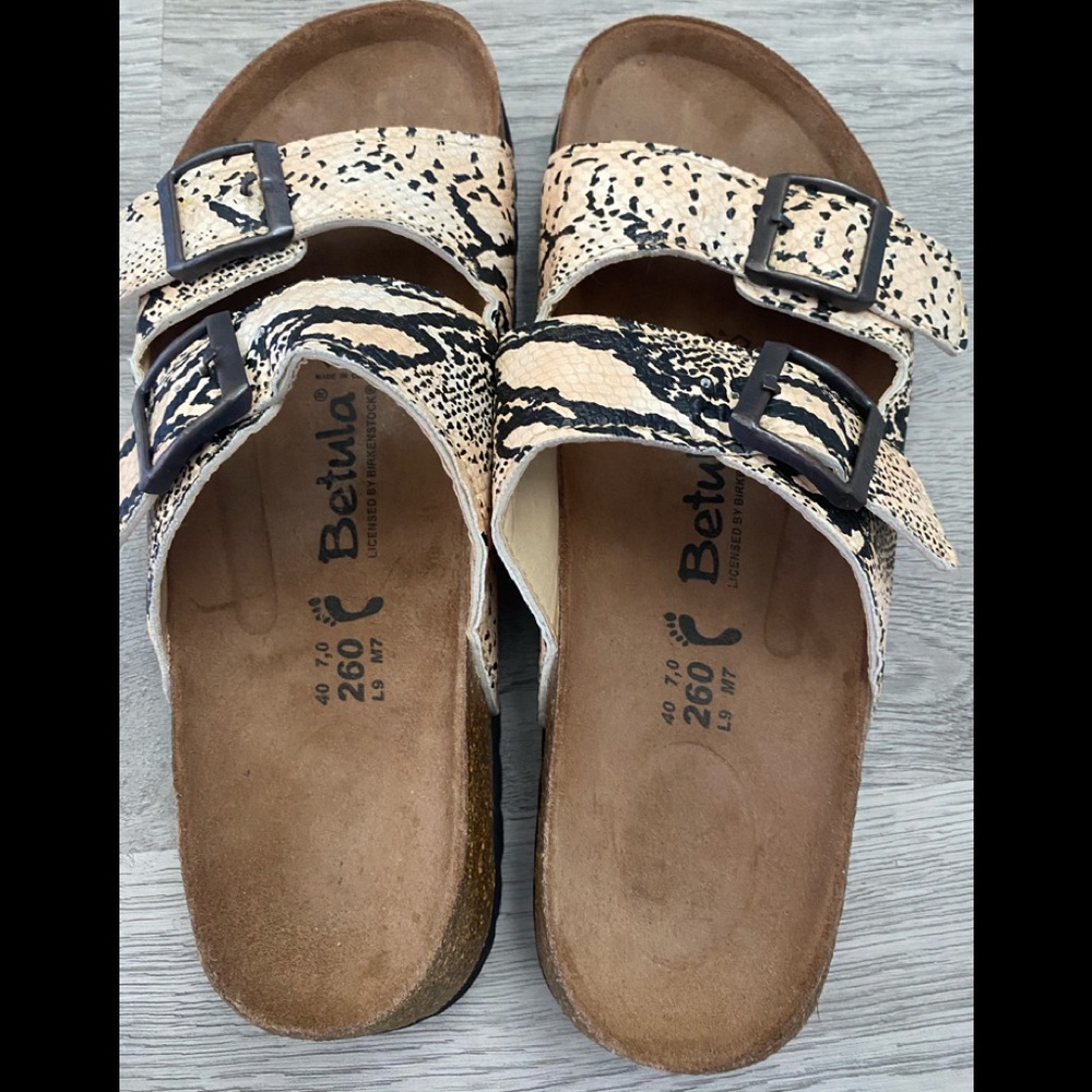 Birkenstock’s animal print WORN ONCE